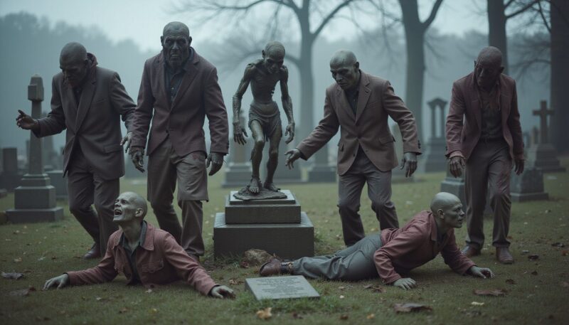 9 Practical Family Zombie Poses for a Photoshoot 3 Comparison of Zombie Styling Assets