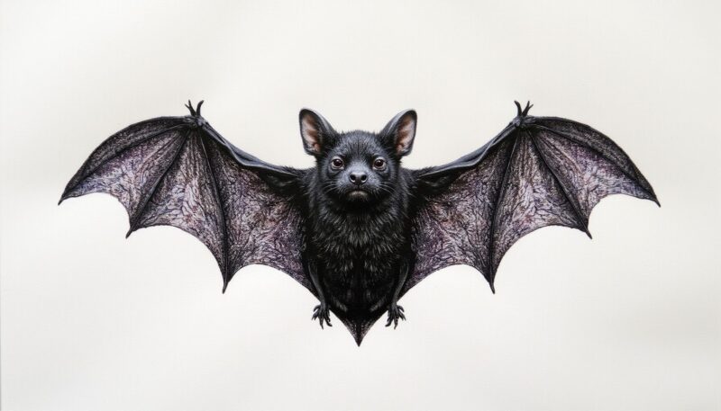 How to Draw Bats for Halloween Art Step by Step 6 Step 4: Add Texture with Tiny Head Hairs