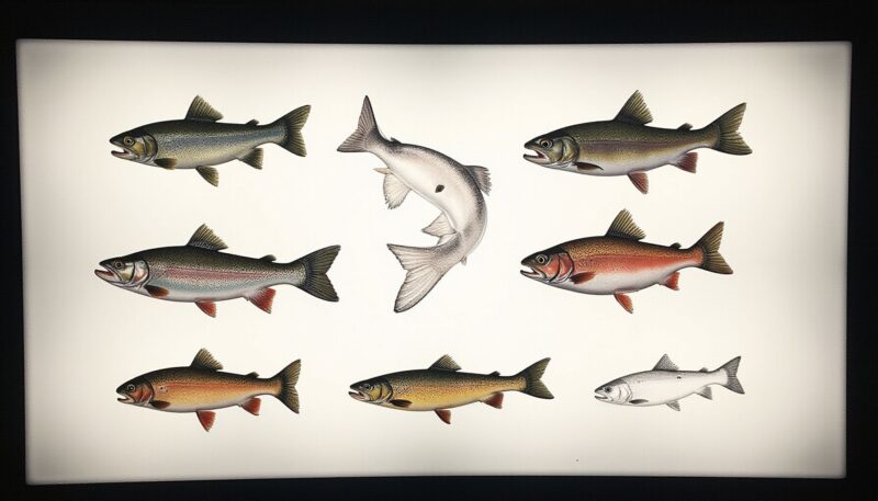 7. Traditional Trout Tattoo with Bold Outlines