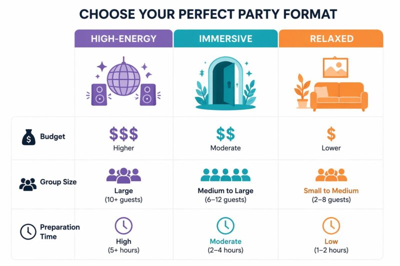 Comparison: Which Party Format Fits Your Needs?