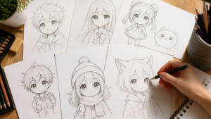 10 Cute Anime Drawing Ideas That Are Perfect for Beginners