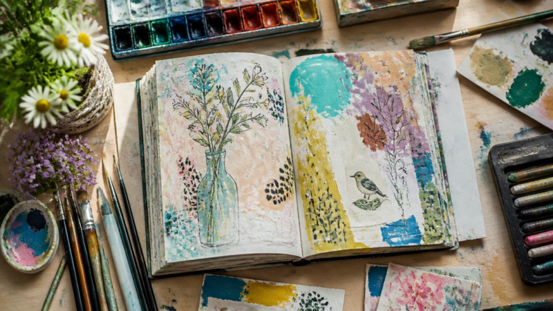 13 Art Journal Ideas for Beginners to Spark Creativity