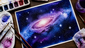 How to Paint a Stunning Watercolor Galaxy in 10 Easy Steps