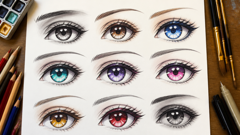 12 Stunning Manga Art Reference Eyes (Styles to Try Today)