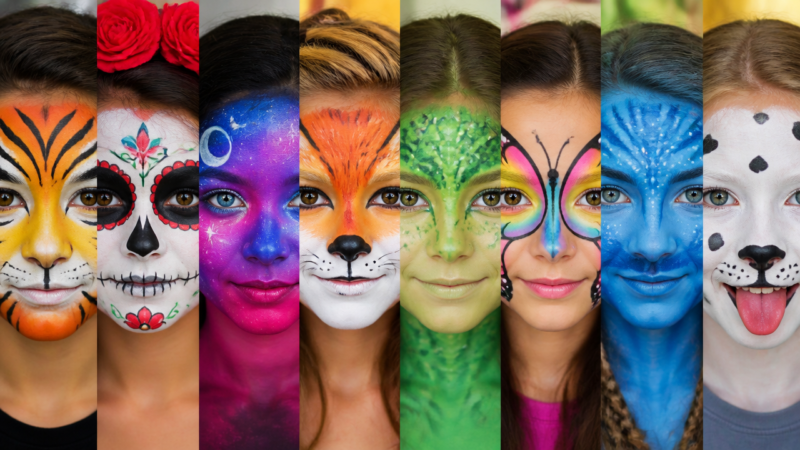 12 Genius Full-Face Paint Ideas That Are Easy to Recreate