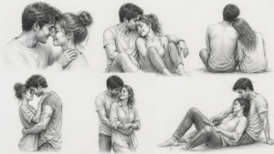 Couple Poses Drawing ideas