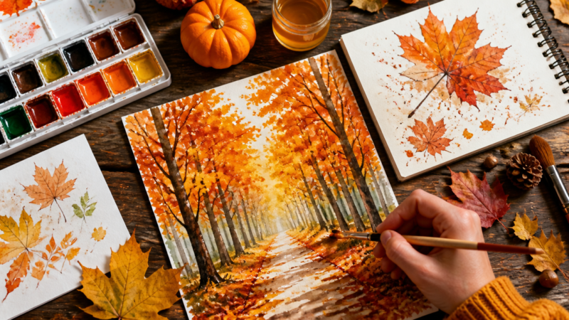12 Genius Fall Art & Drawing Ideas You’ll Want to Try Right Now