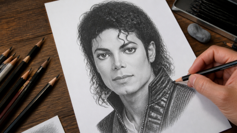 How to Draw Michael Jackson: Step-by-Step Realistic Portrait Tutorial