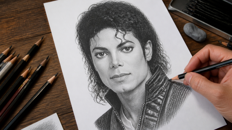 How to Draw Michael Jackson: Master His Iconic Face Step by Step How to Draw Michael Jackson: Step-by-Step Realistic Portrait Tutorial