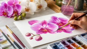 Orchid Painting Ideas for Beginners