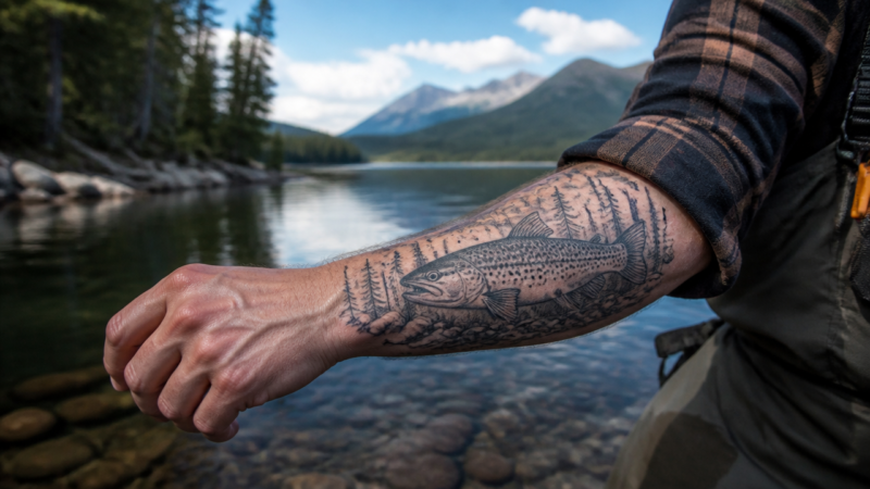 11 Creative Trout Tattoo Designs for Nature Lovers Trout Tattoo Designs for Nature Lovers