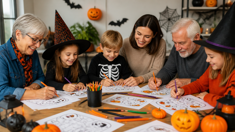 12 Popular Halloween Coloring Pages for All Ages Halloween Coloring Pages for All Ages