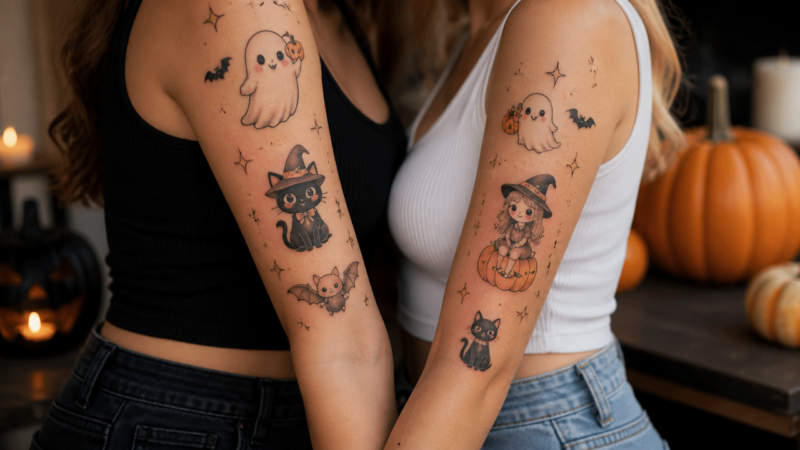 10 Clever Halloween Tattoo Ideas That Are Actually Cute Halloween Tattoo Ideas That Are Actually Cute