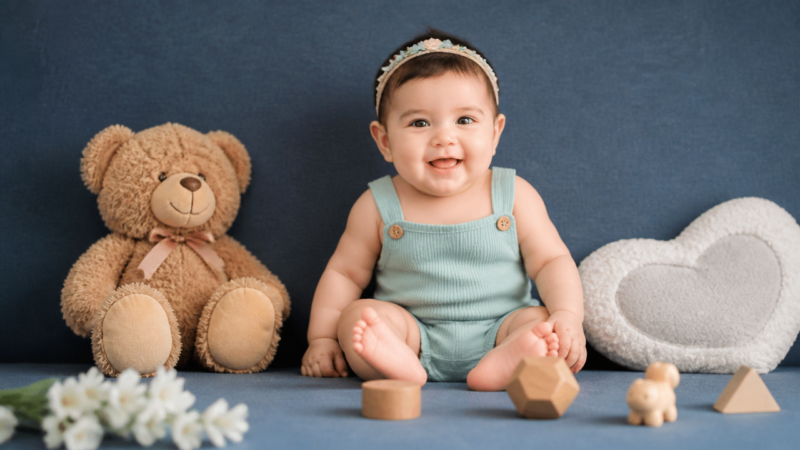 4 months baby photoshoot ideas