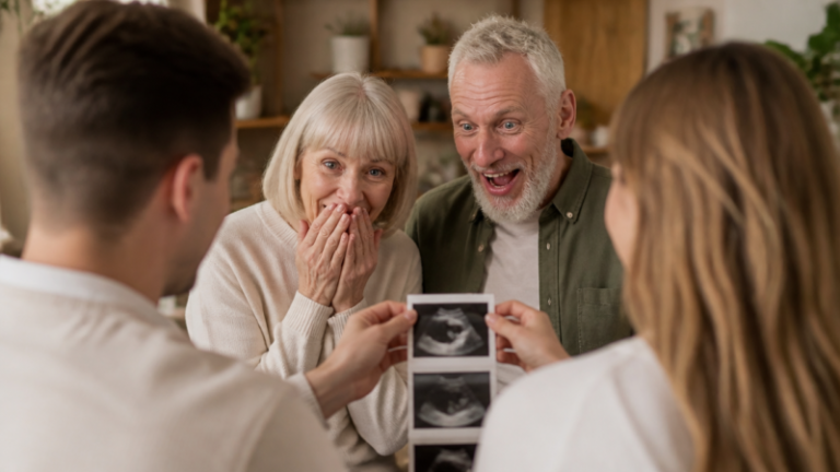 telling parents they are grandparents