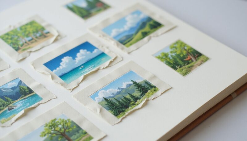 1. Masking Tape Border Miniatures