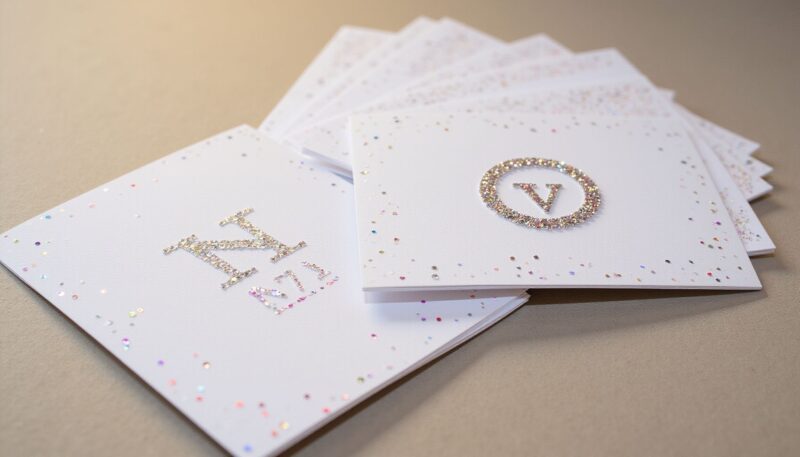 4. Rhinestone Greeting Cards