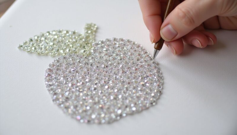 9 Stunning Bedazzle Designs for Canvas Projects 4 2. The 5mm Outlining Technique