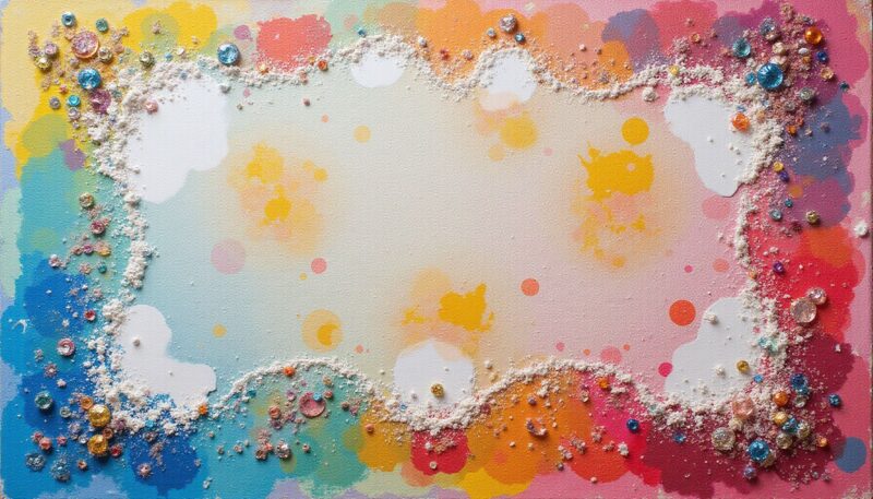 9 Stunning Bedazzle Designs for Canvas Projects 5 3. Mixed-Media Paint Layering
