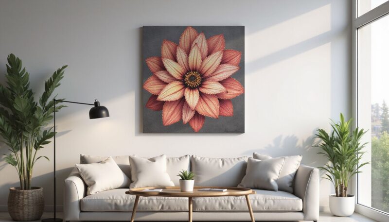 9 Stunning Bedazzle Designs for Canvas Projects 9 7. Wall-Art Embellishment Paths