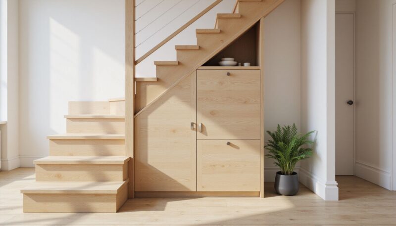 2. Easy Under-Stairs Storage Nooks