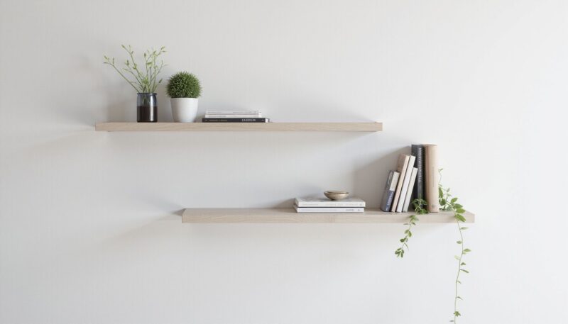 3. Genius Floating Wall Shelves