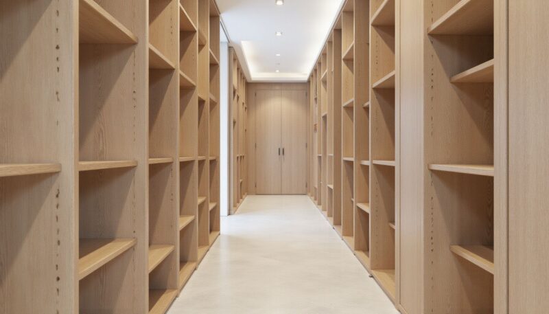 10 Clever Little Library Designs for Tiny Spaces 7 5. Amazing Slim Floor-to-Ceiling Bookshelves