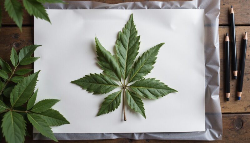 11 Amazing Leaf Rubbing Art Ideas for Beginners 7 5. Stunning Plastic Wrap Stabilization