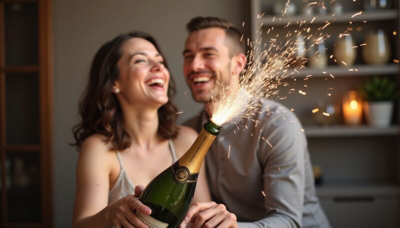 4. Beautiful Champagne Celebration