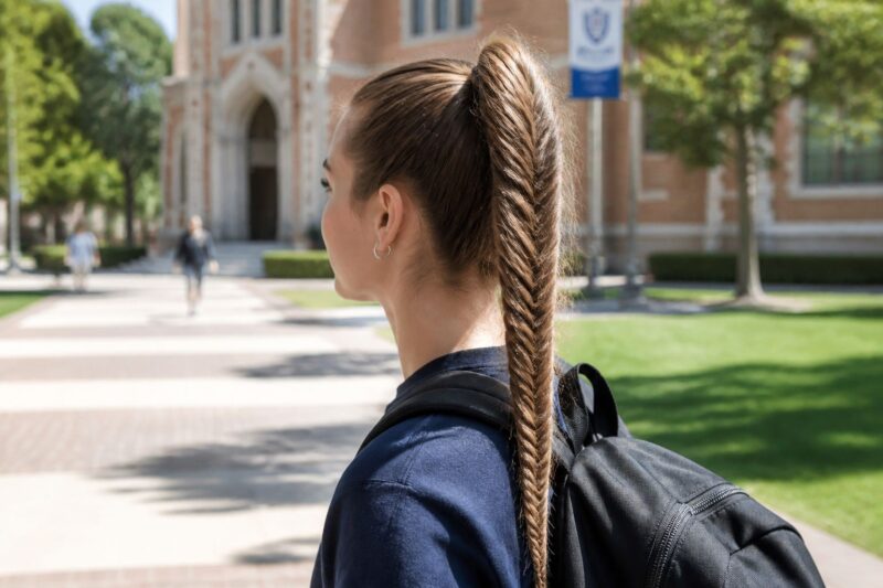 2. Easy High Pony Braid