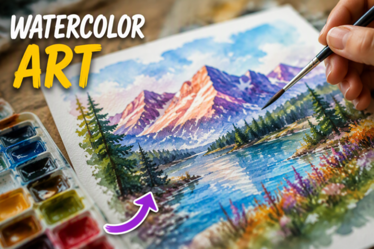watercolor art project ideas