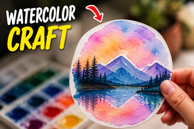 watercolor craft ideas