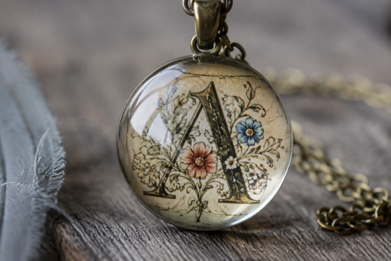 12 Creative Mod Podge Craft Ideas for Beginners 8 6. Monogram Glass Marble Pendants
