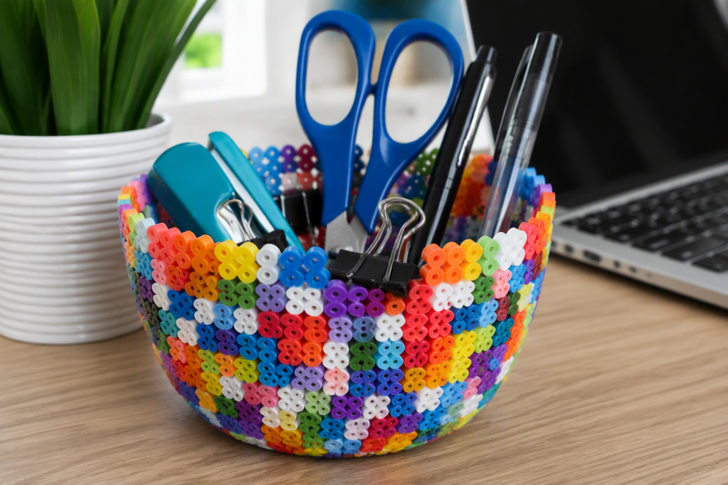 2. Perler Bead Bowls
