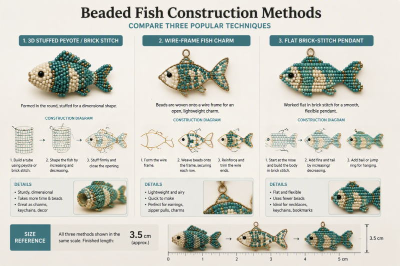 How to Create a Beaded Fish Pattern the Easy Way 4 Step 2: Measure and Cut Your Thread or Wire to Length