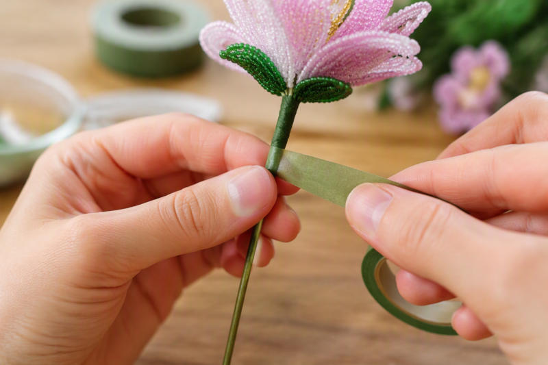 Step 4: Assemble the Stem and Leaves