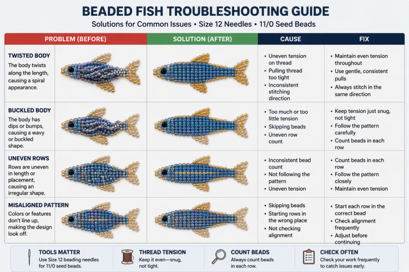 How to Create a Beaded Fish Pattern the Easy Way 9 Step 7: Stuff the Fish and Finish the Details