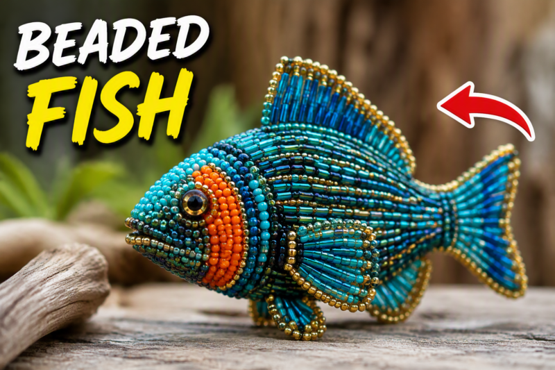 How to Create a Beaded Fish Pattern the Easy Way 1 beaded fish tutorial pattern