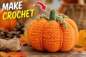 how to make crochet pumpkin
