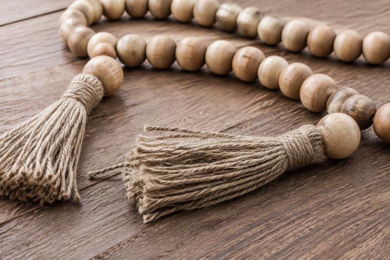 1. Easy Wood Bead Garland