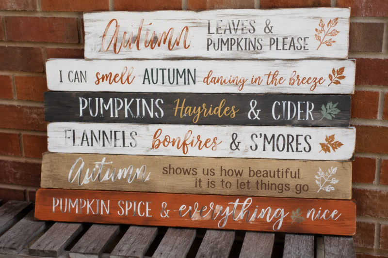 4. Rustic 2x4 Wood Signs