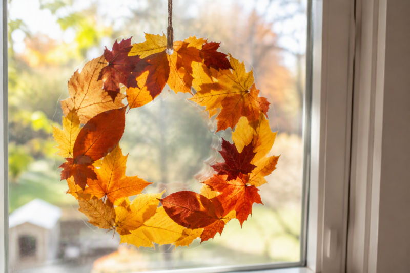 3. Genius Preserved Leaf Wreaths