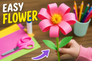 easy flower crafts for kids