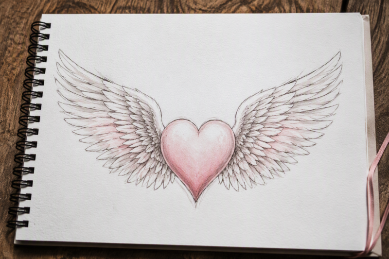 8. Heart With Wings