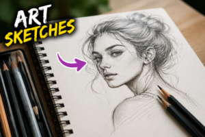 art sketches step by step