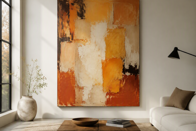 2. Stunning Oversized Abstract Art