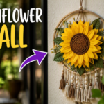 sunflower wall hanging craft