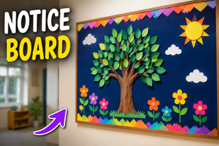 12 Brilliant Notice Board Decoration Ideas for Every Budget 6 notice board decoration ideas