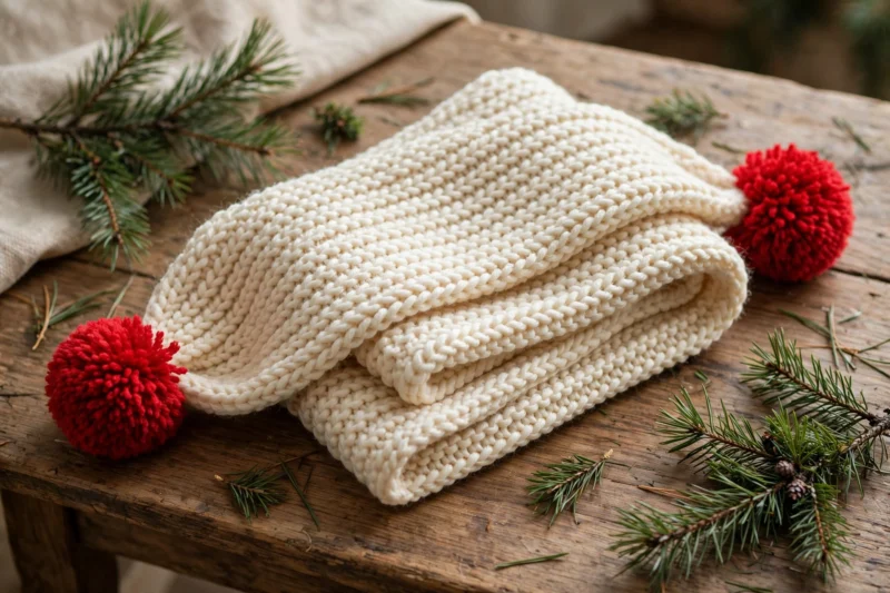 cream_scarf_pine_sprigs cream scarf pine sprigs