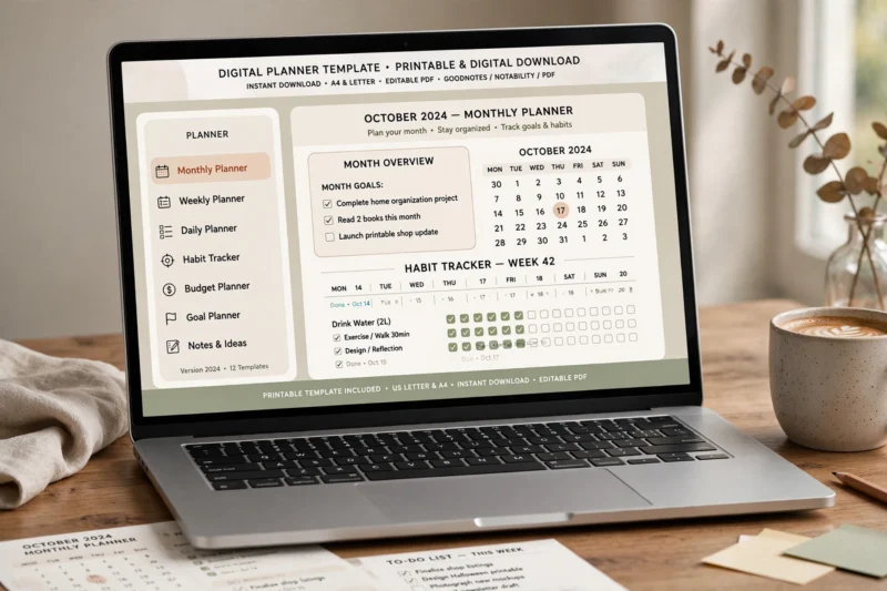 digital planner laptop